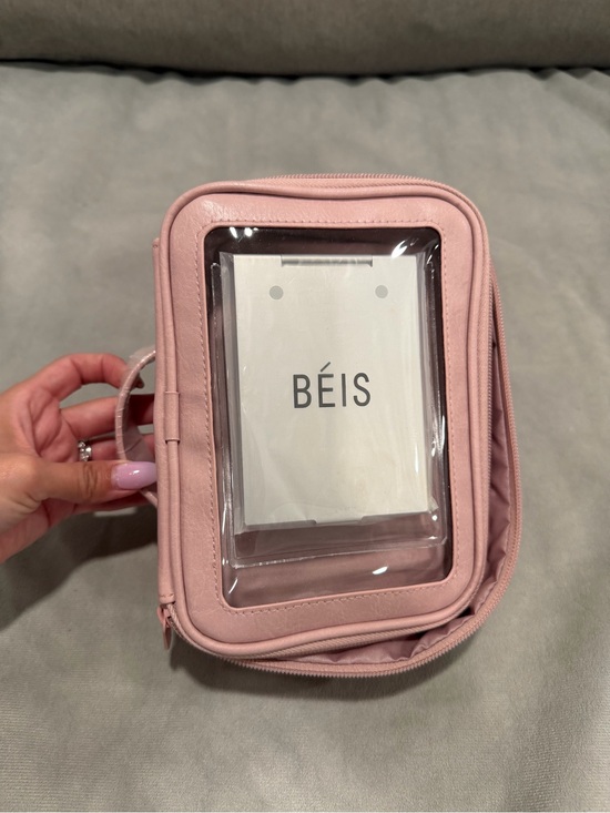 BEIS Handbags - BEIS On The Go Essentials  Pink Clear-Front Travel Cosmetic Case